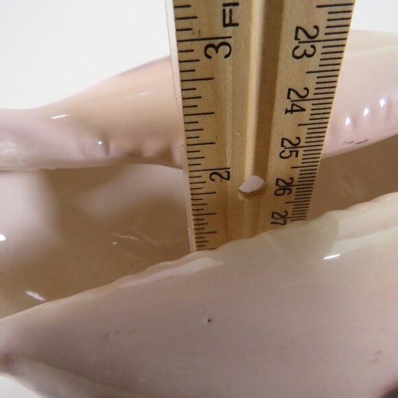 Ceramic Sea Shell Dish - Planter Cowrie Shell Brown Spotted - Picture 10 of 14